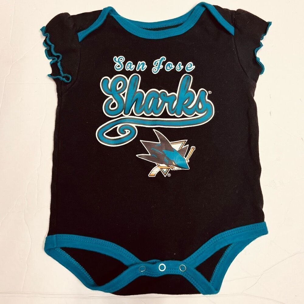 NHL San Jose Sharks Bodysuit Sz 3/6m